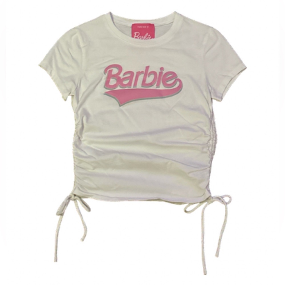 Vintage Barbie side cinch shirt